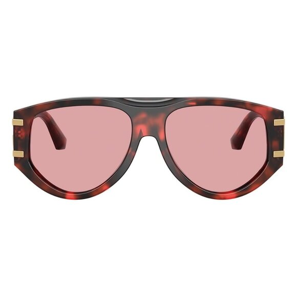 New Dolce & Gabbana Havana Aviator DG4499 3358/84 Sunglasses Women - Picture 2 of 6